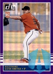 2019 Donruss Purple Holo LUIS ORTIZ #228 RC Baltimore Orioles